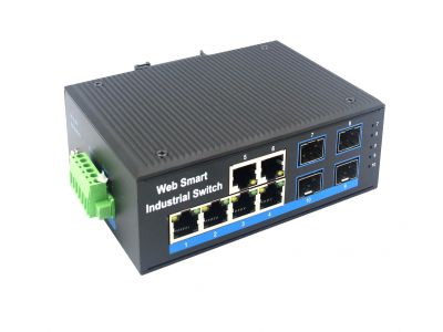 千兆4光6電SFP 非網管工業級交換機